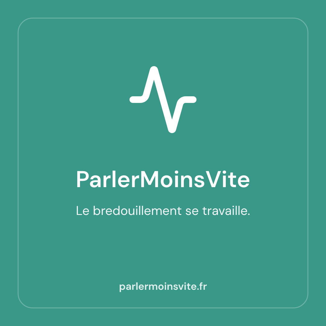 Visuel carré ParlerMoinsVite pour les réseaux sociaux